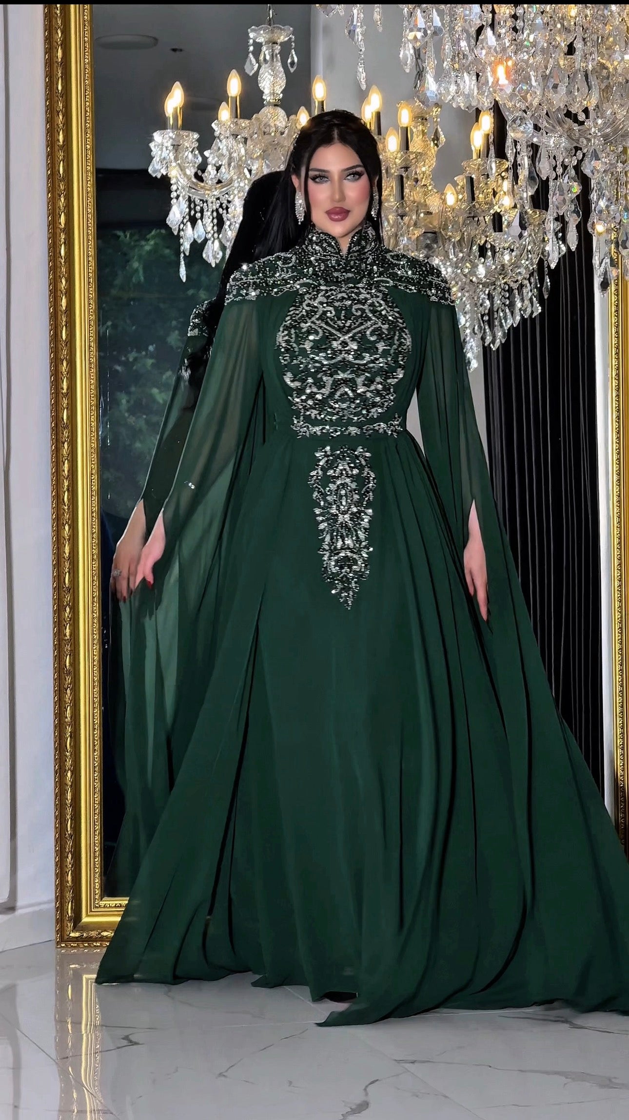 Green Kaftan Size 44