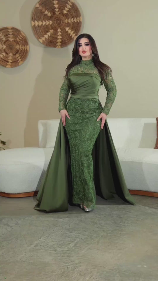 Olive Green Dress