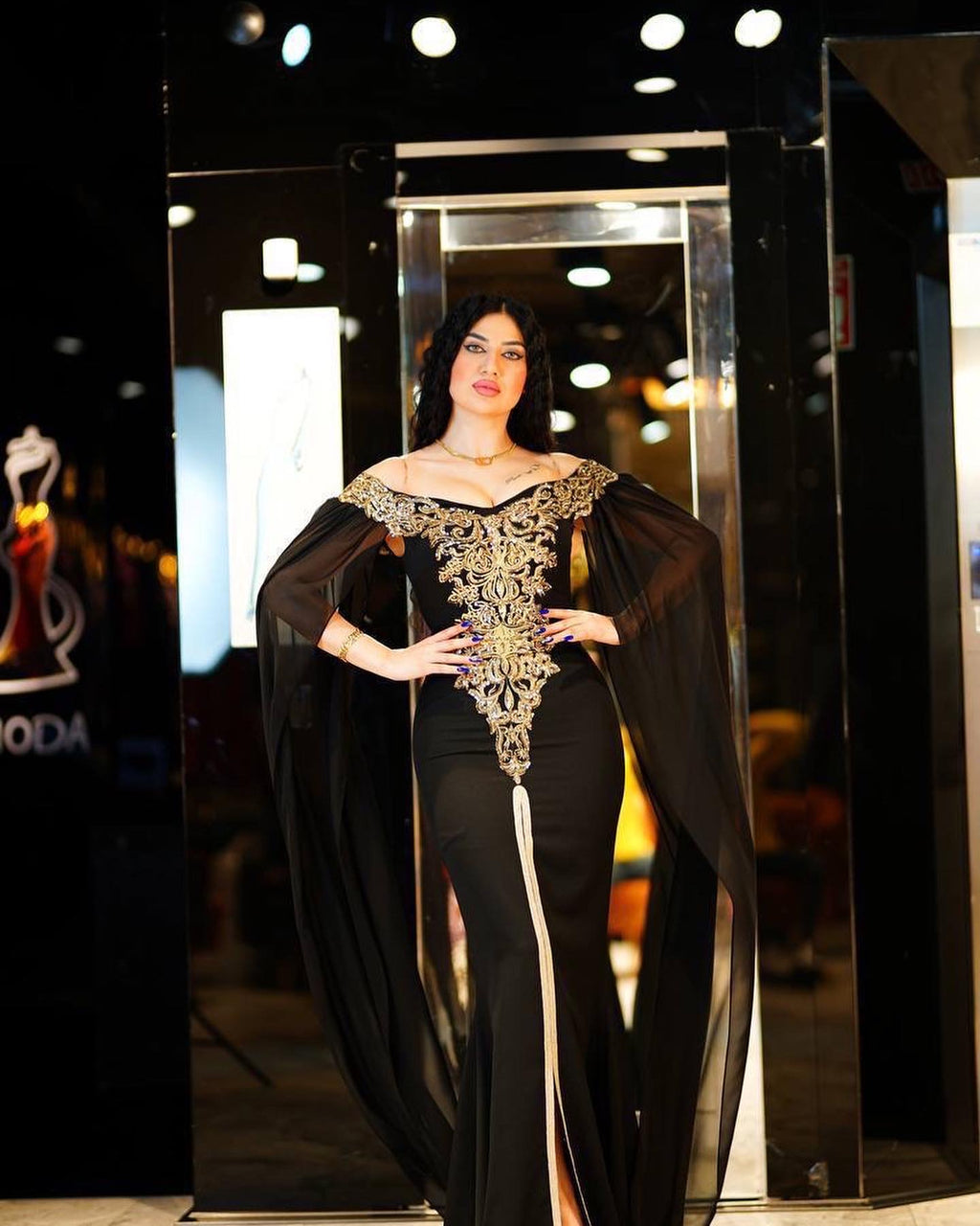 Black Luxury Kaftan