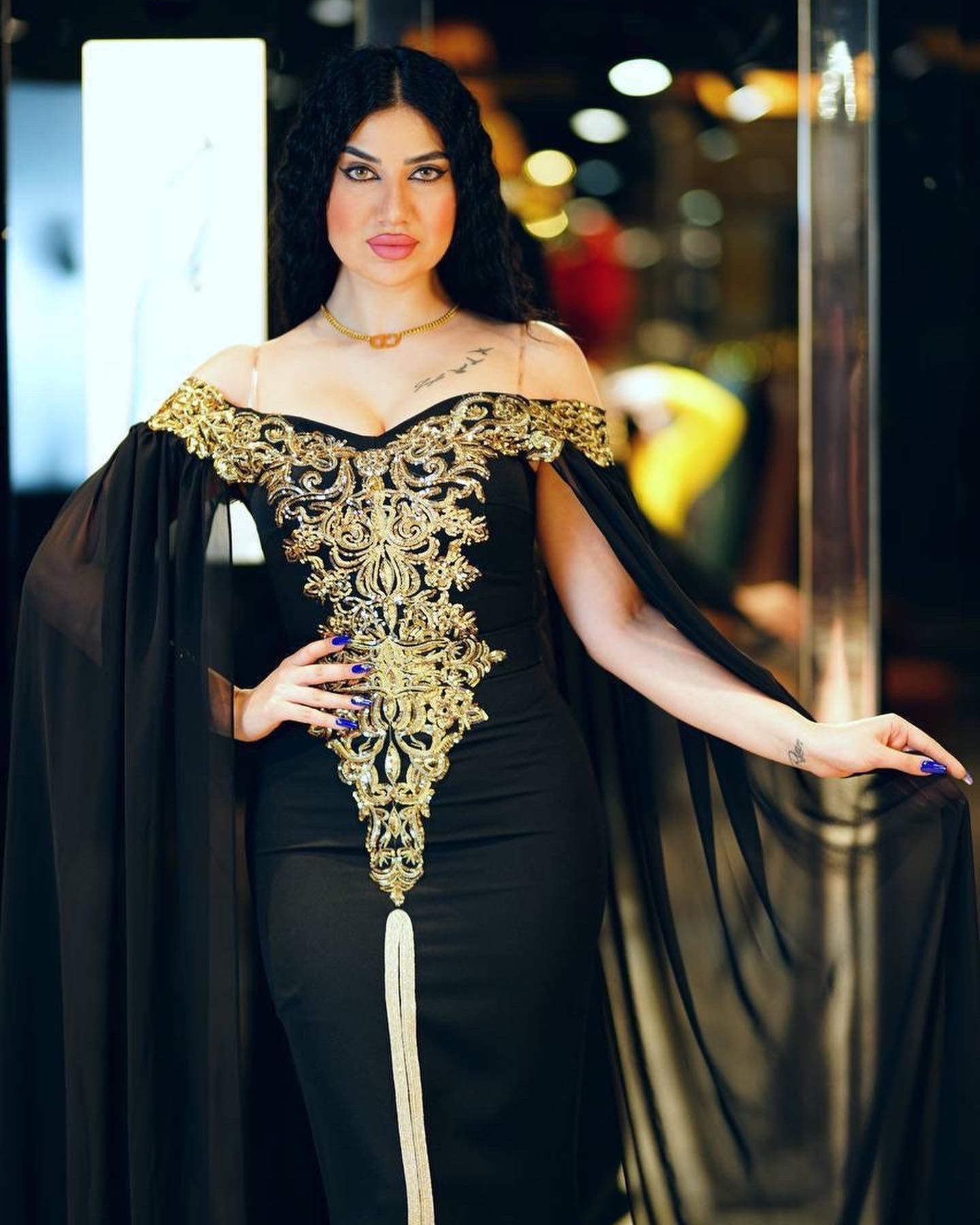 Black Luxury Kaftan