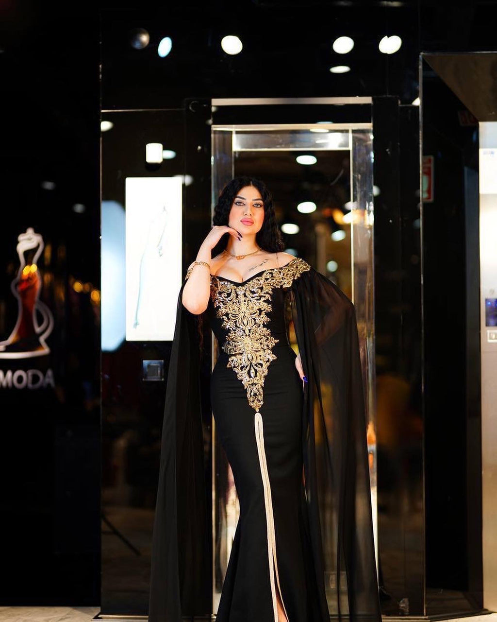 Black Luxury Kaftan