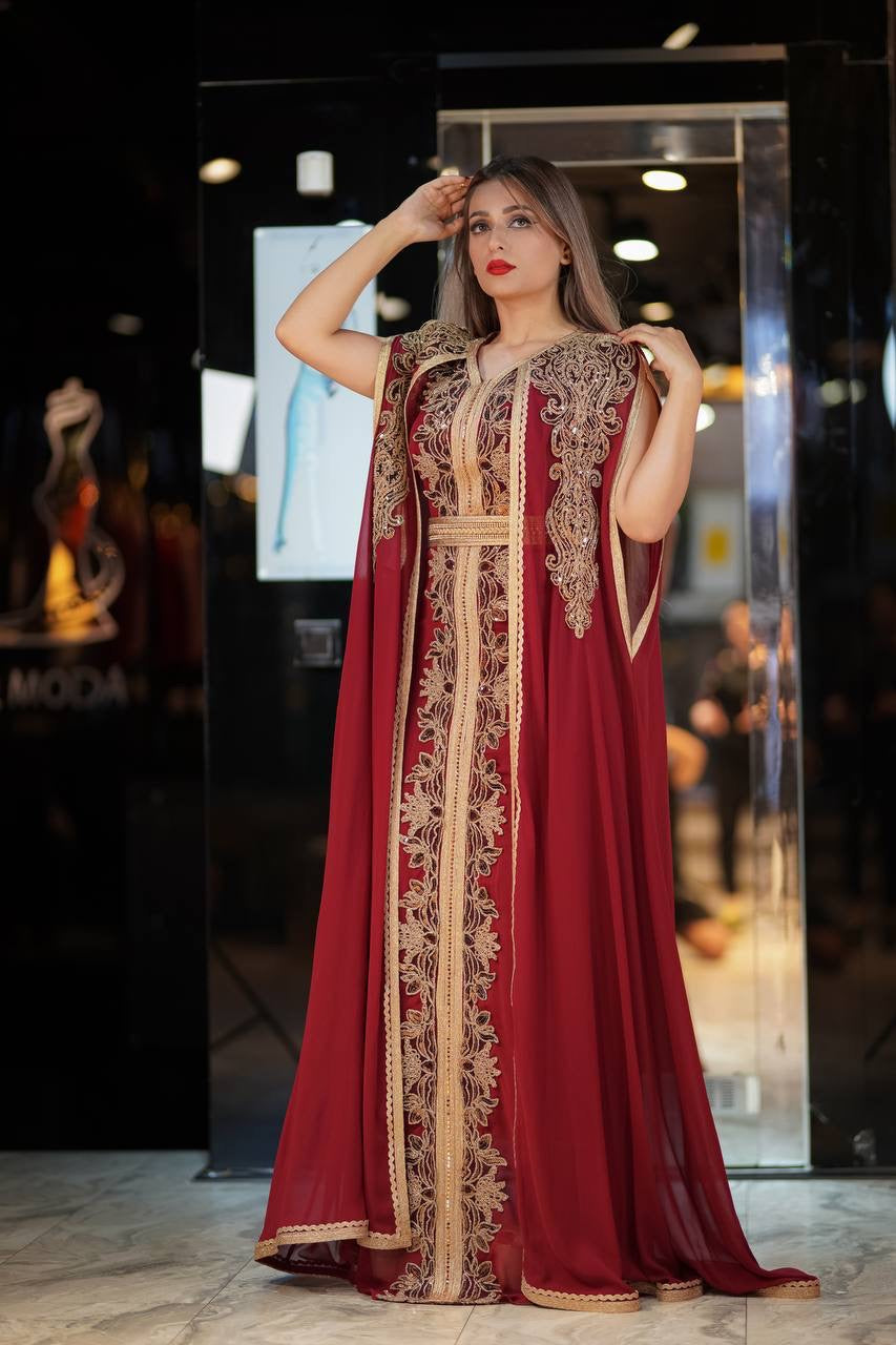 Maroon Kaftan